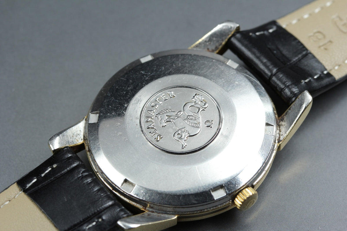 1963 Near MINT OMEGA Seamaster 33mm 166.009 Automatic Champagne Dial Men Vintage