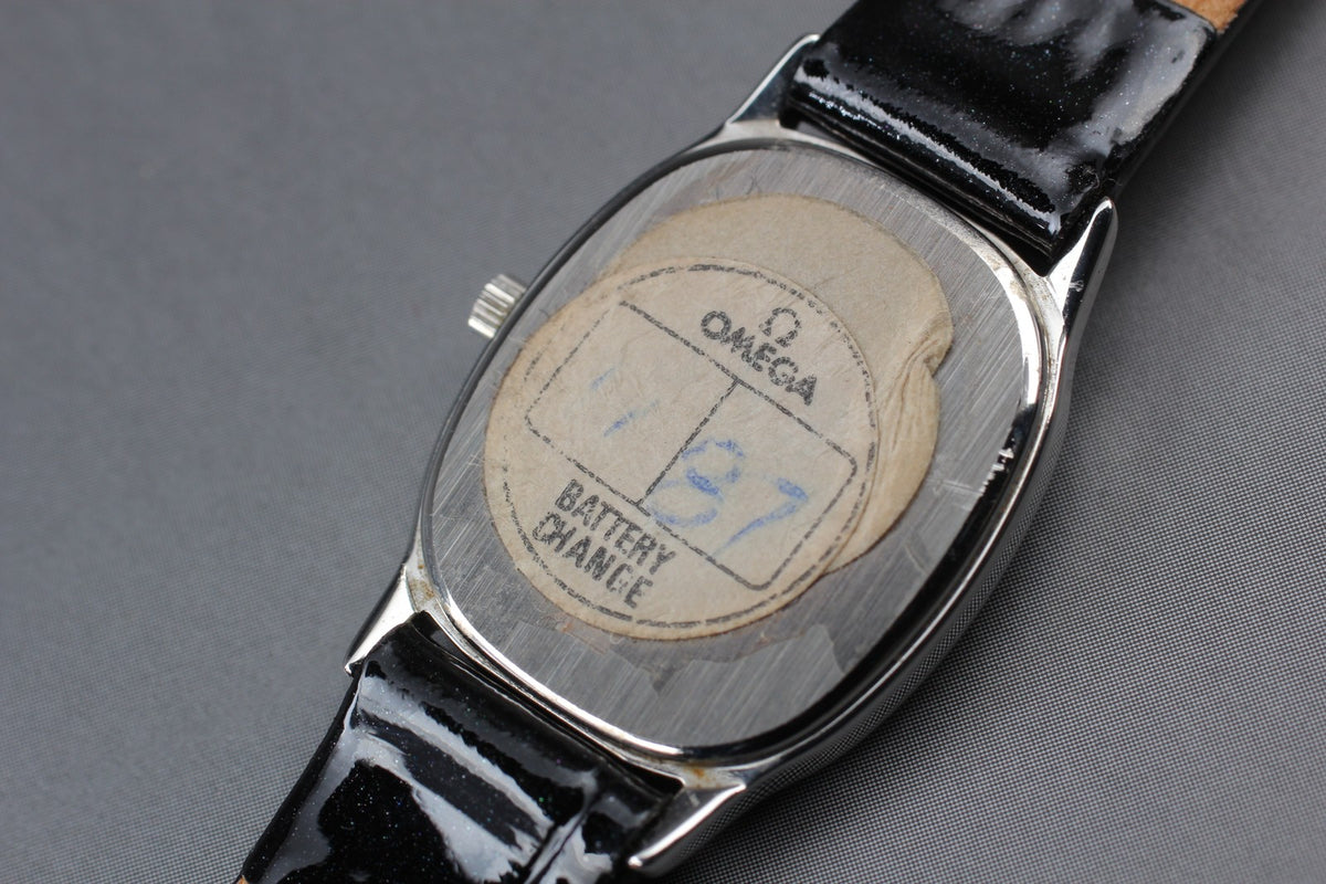 1984 MINT/Box, Paper OMEGA De Ville 19mm 591.0281 Quartz Silver Women's Vintage
