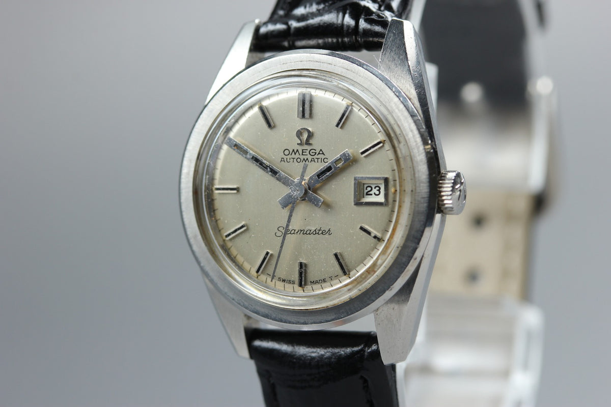 1966 Near MINT OMEGA Seamaster 25mm 566.008 Automatic Silver Dial Women Vintage