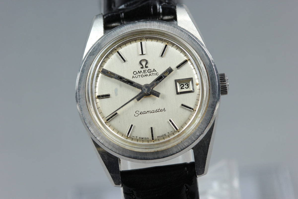 1966 Near MINT OMEGA Seamaster 25mm 566.008 Automatic Silver Dial Women Vintage