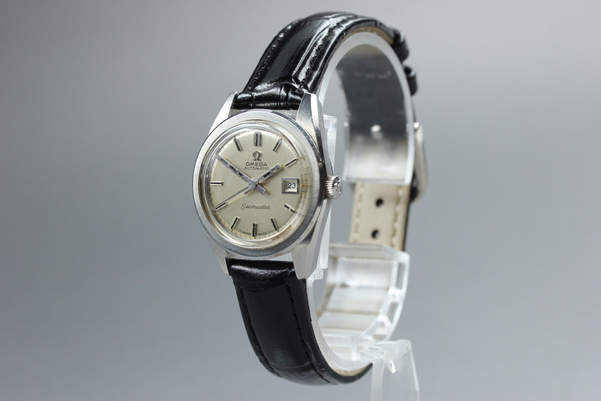 1966 Near MINT OMEGA Seamaster 25mm 566.008 Automatic Silver Dial Women Vintage