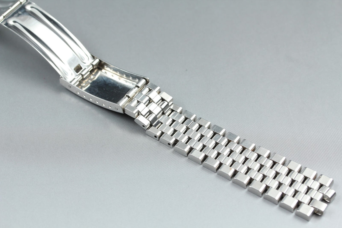 Near MINT OMEGA Brick Bracelet 19mm FF733/1040 Stainless Steel Men's Vintage
