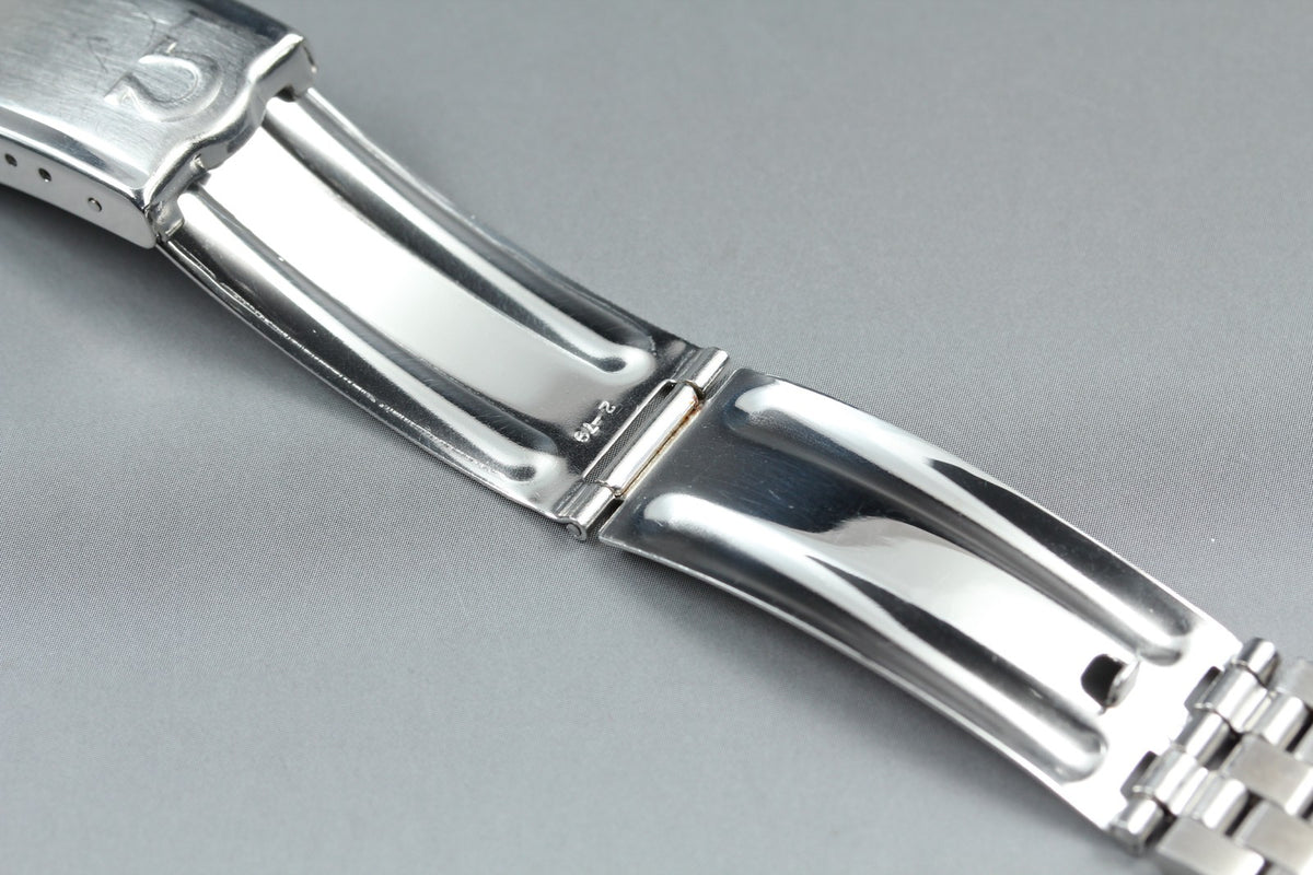 Near MINT OMEGA Brick Bracelet 19mm FF733/1040 Stainless Steel Men's Vintage