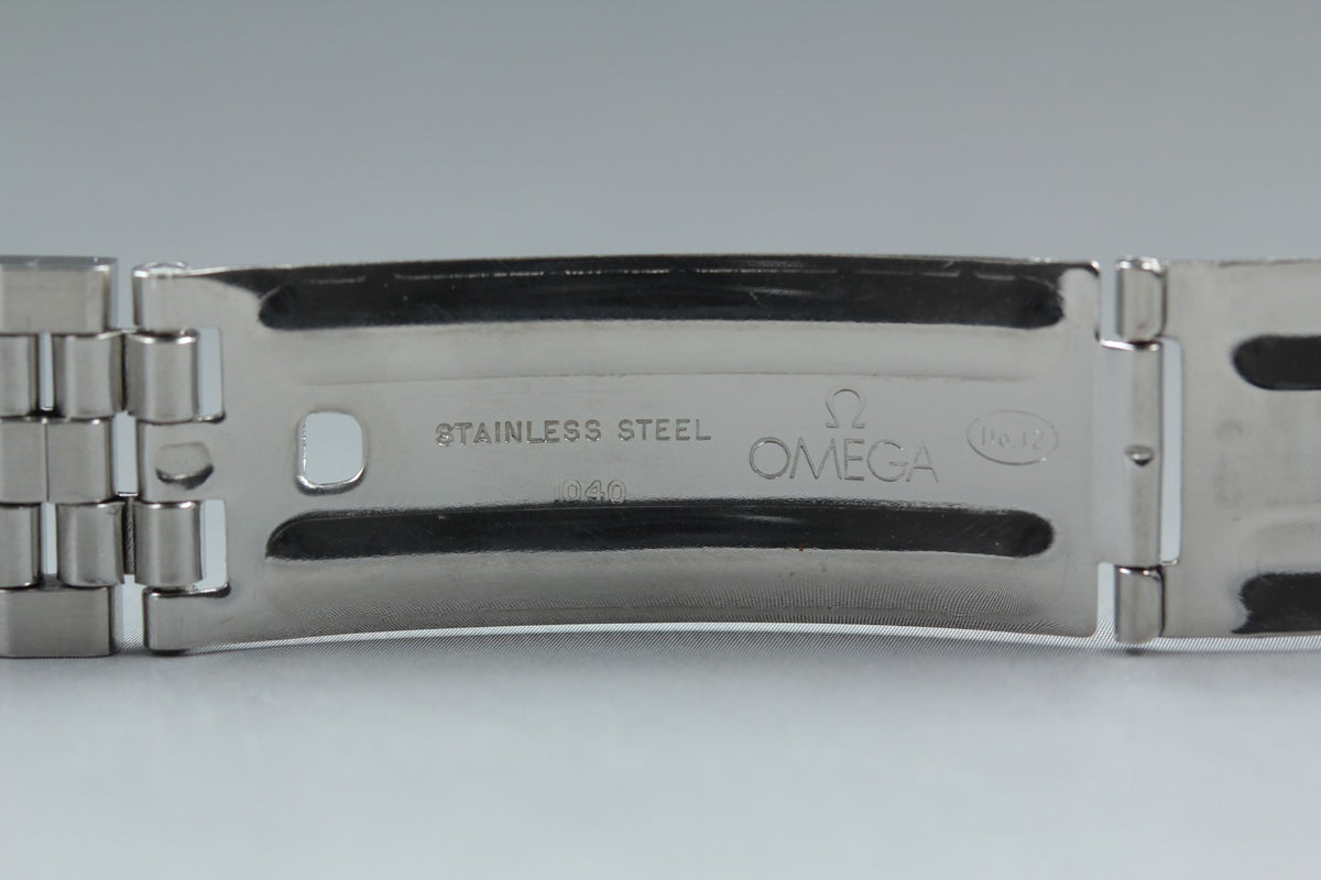 Near MINT OMEGA Brick Bracelet 19mm FF733/1040 Stainless Steel Men's Vintage