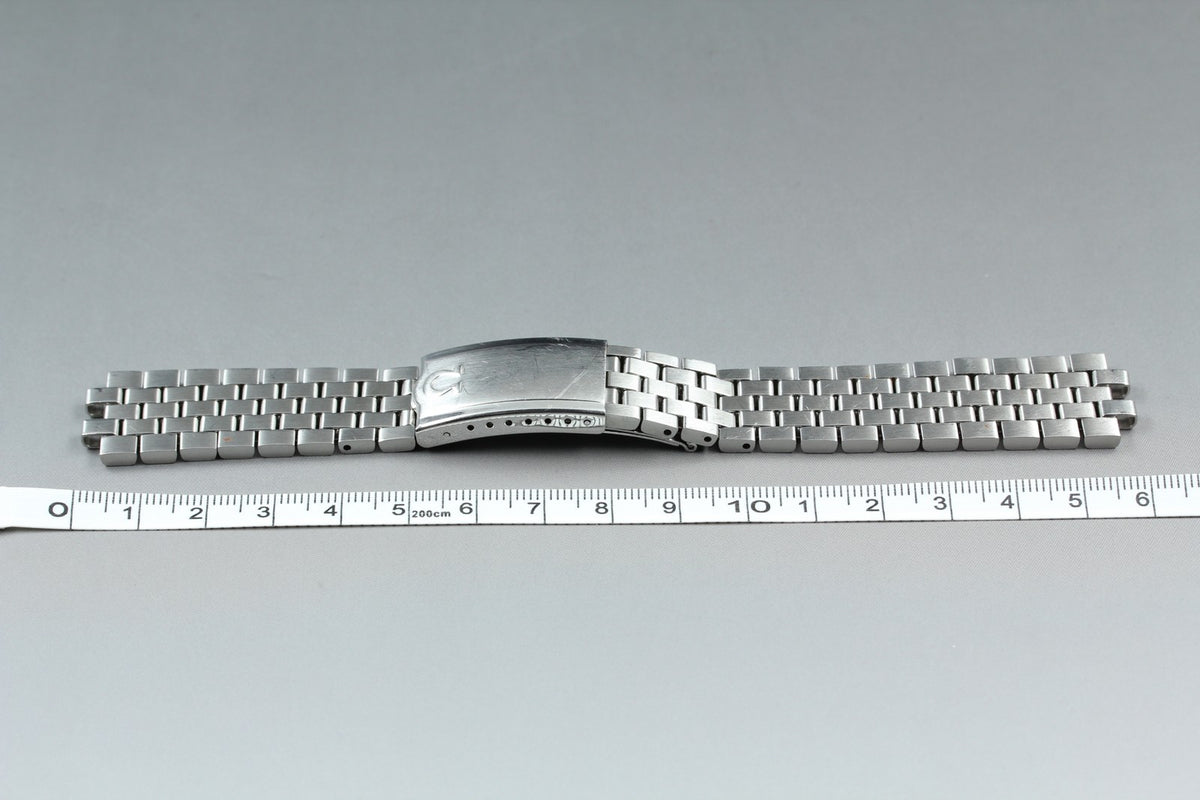 Near MINT OMEGA Brick Bracelet 19mm FF733/1040 Stainless Steel Men's Vintage