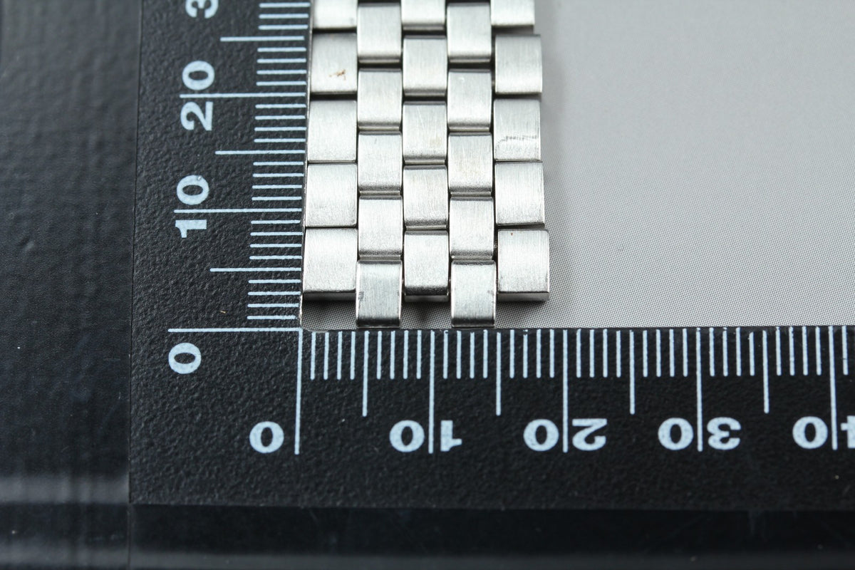Near MINT OMEGA Brick Bracelet 19mm FF733/1040 Stainless Steel Men's Vintage