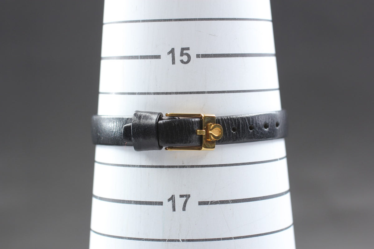 1973 Near MINT OMEGA Geneve 15mm 511.454 Manual Gold Dial Women's Watch Vintage