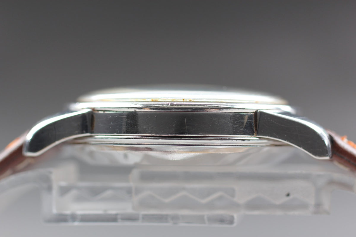 1954 OMEGA Seamaster 34mm 2757-4 Bumper Automatic Silver Dial Men Vintage Exc+5