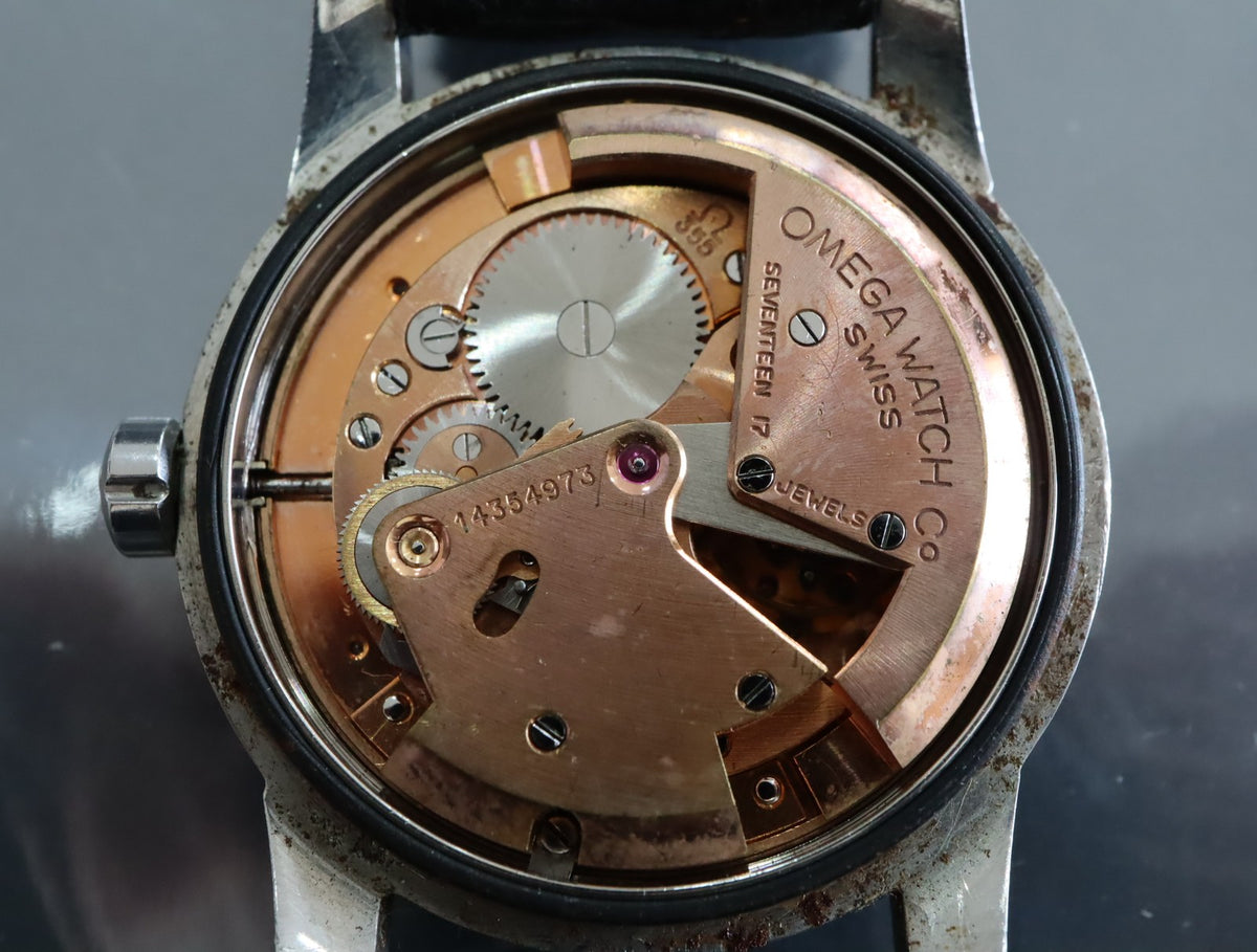 1954 OMEGA Seamaster 34mm 2757-4 Bumper Automatic Silver Dial Men Vintage Exc+5