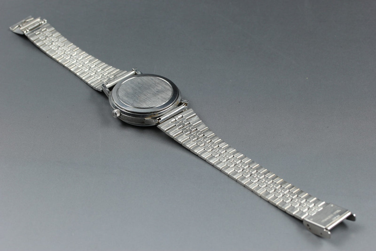 1977 Near MINT OMEGA Seamaster 35mm 196.0079 Quartz Silver Dial Men's Watch