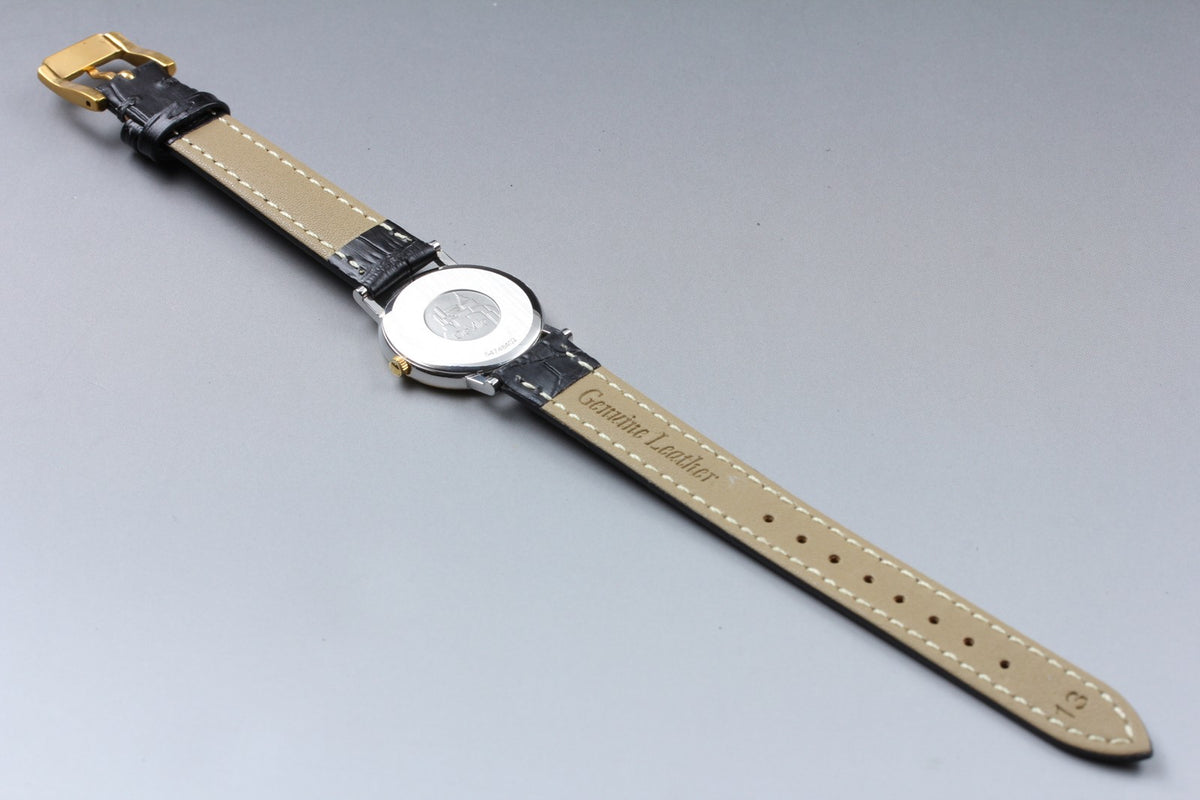 1993 Near MINT OMEGA De Ville 25mm 596.2579 Quartz White Roman Women's Vintage