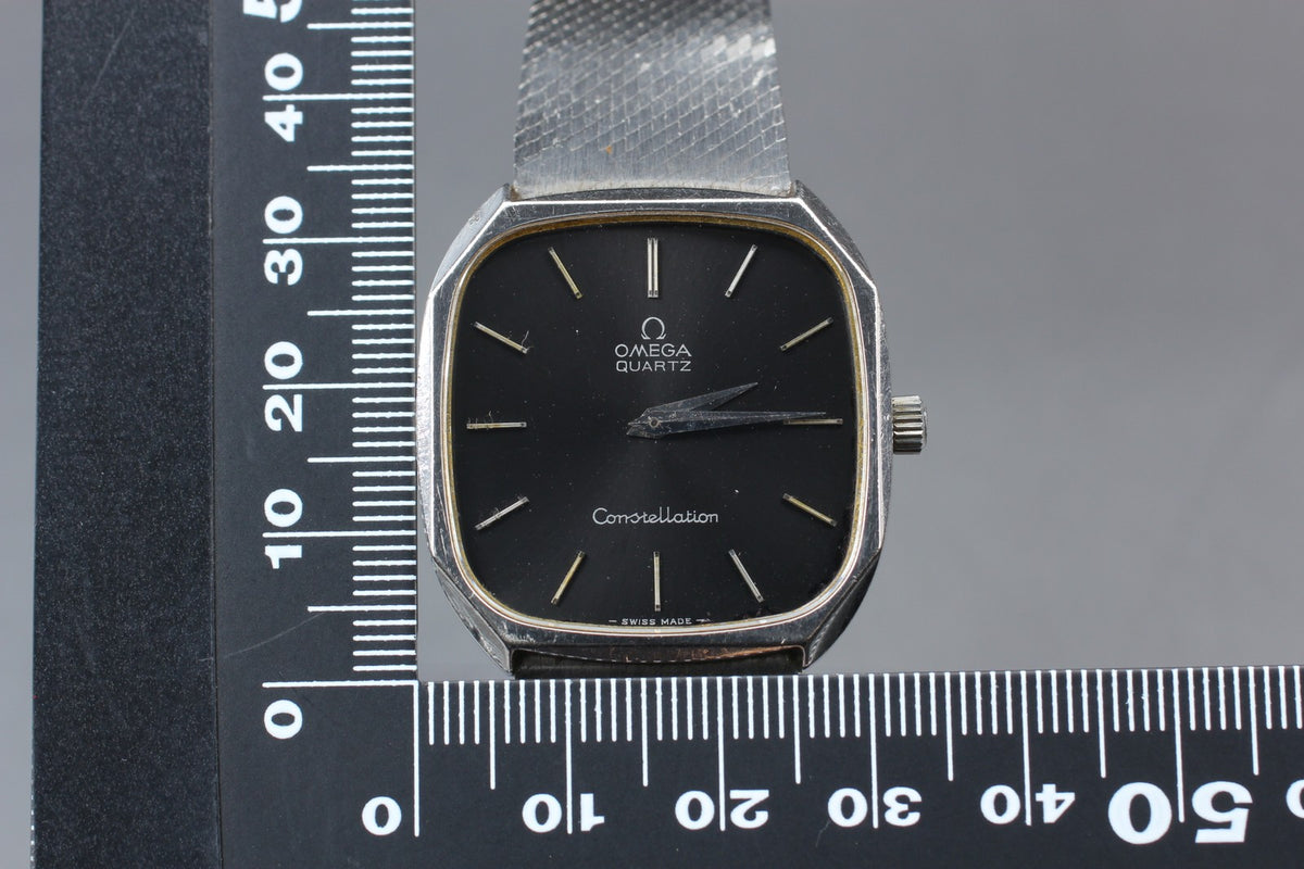1978 Near MINT OMEGA Constellation 32mm 191.0014 Quartz Black Dial Men's Vintage