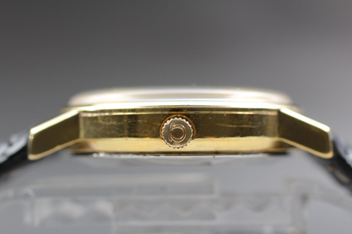 Serviced 1977 Near MINT OMEGA Seamaster 34mm 166.0209 Automatic Gold Men Vintage