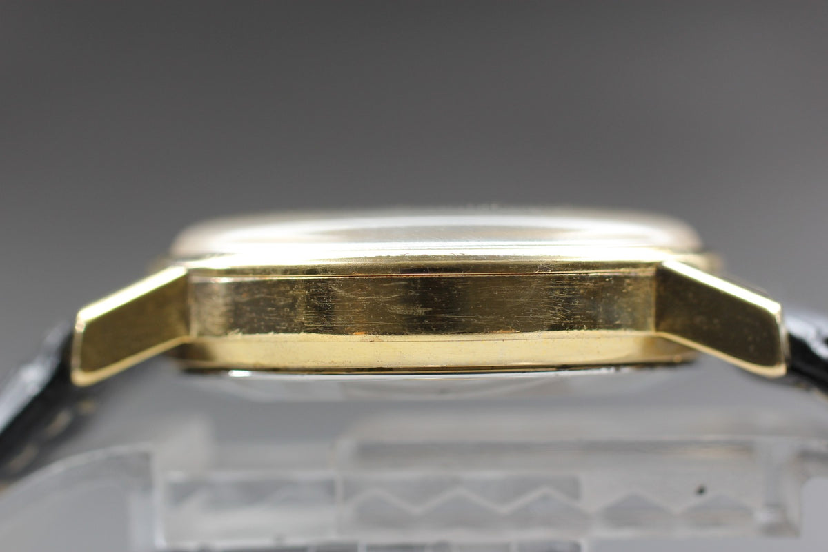 Serviced 1977 Near MINT OMEGA Seamaster 34mm 166.0209 Automatic Gold Men Vintage