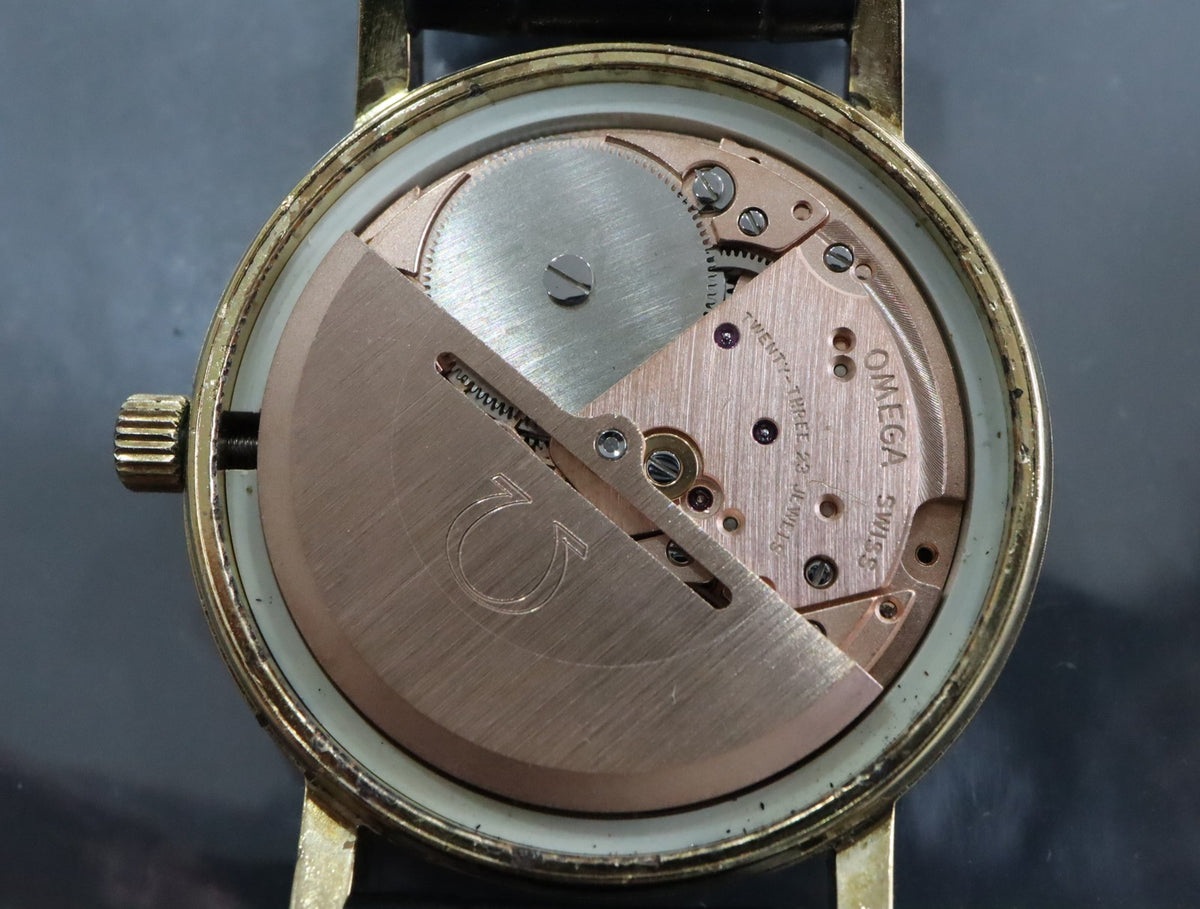 Serviced 1977 Near MINT OMEGA Seamaster 34mm 166.0209 Automatic Gold Men Vintage