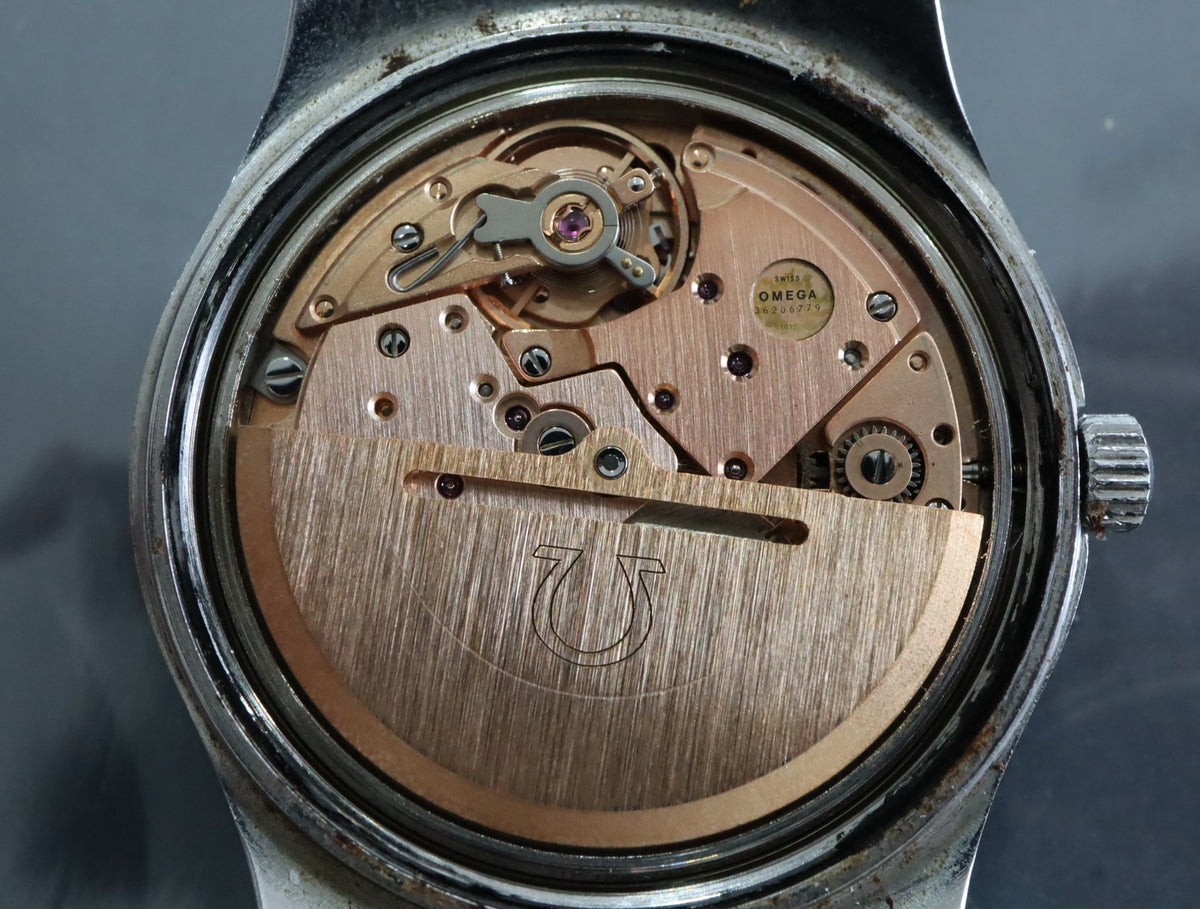 1973 Near MINT OMEGA Geneve 36mm 166.0173 Automatic Silver Dial Men's Vintage
