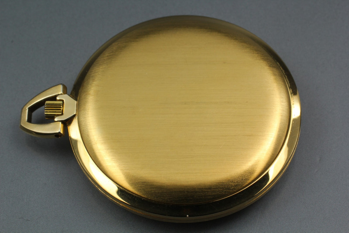 1972 Near MINT OMEGA De Ville Pocket Watch 44mm 131.1746 Manual Gold Roman Men's