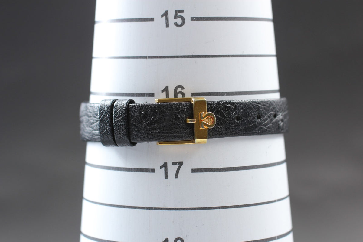 1978 Near MINT OMEGA De Ville 24mm 591.0044 Quartz Gold Dial Women's Vintage