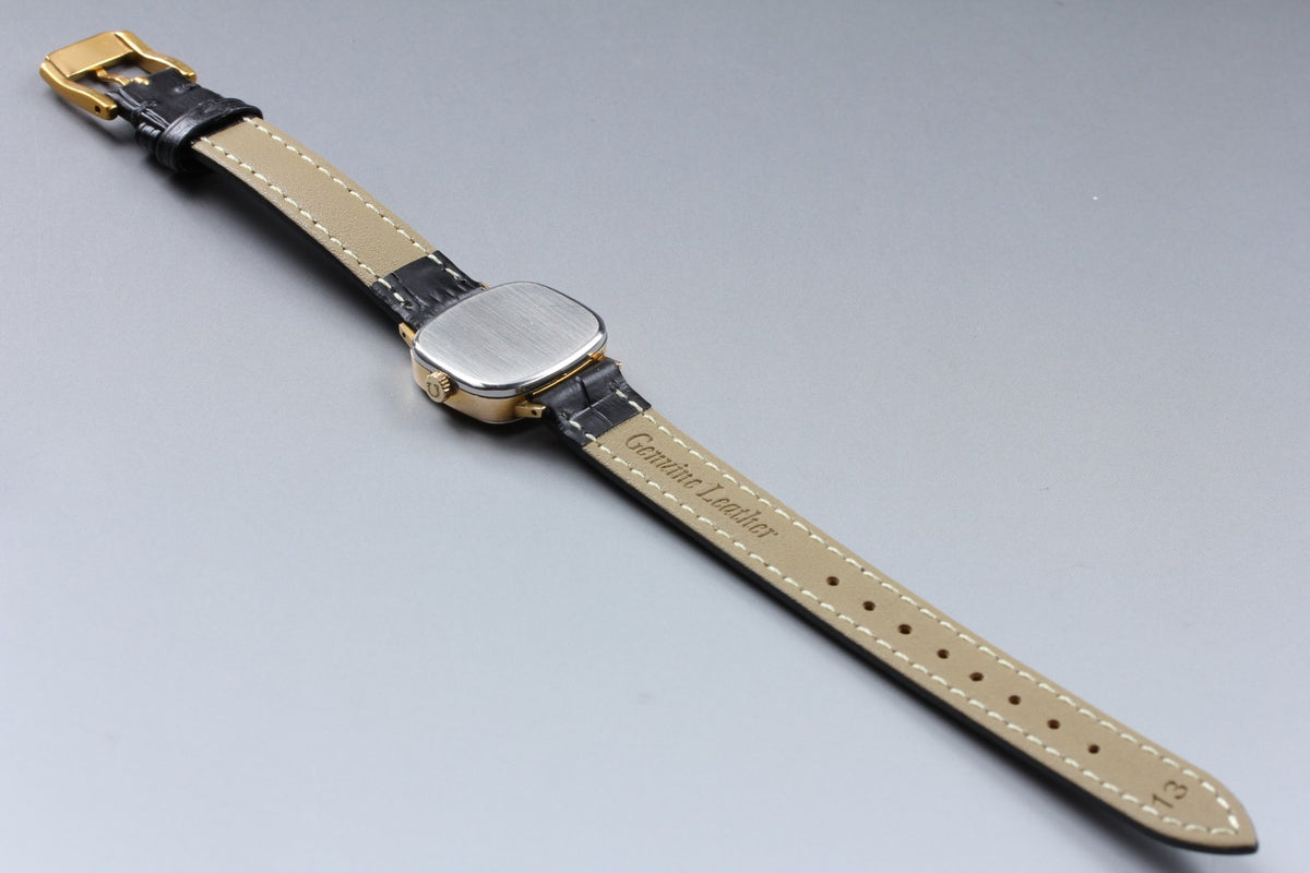 1973 Near MINT OMEGA Geneve 24mm 511.413 Manual Gold Dial Women's Watch Vintage