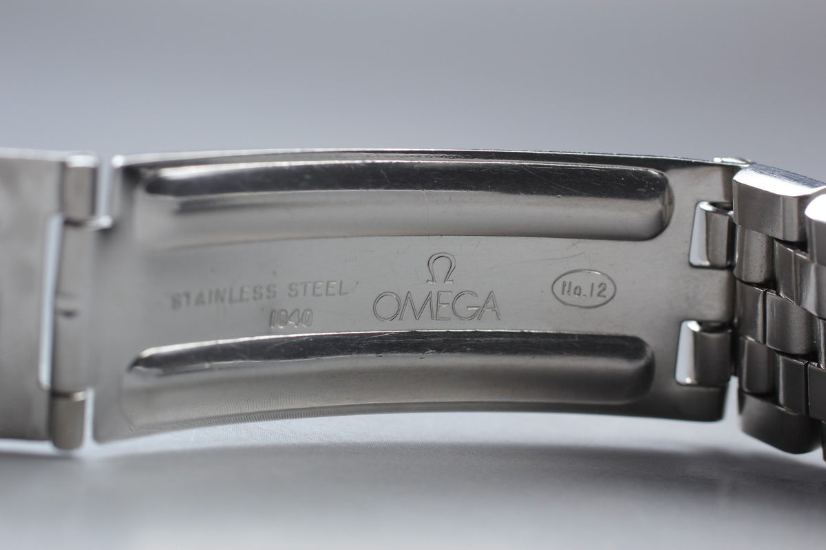 Near MINT OMEGA Brick Bracelet FF518/1040 19mm Stainless Steel Men's Vintage