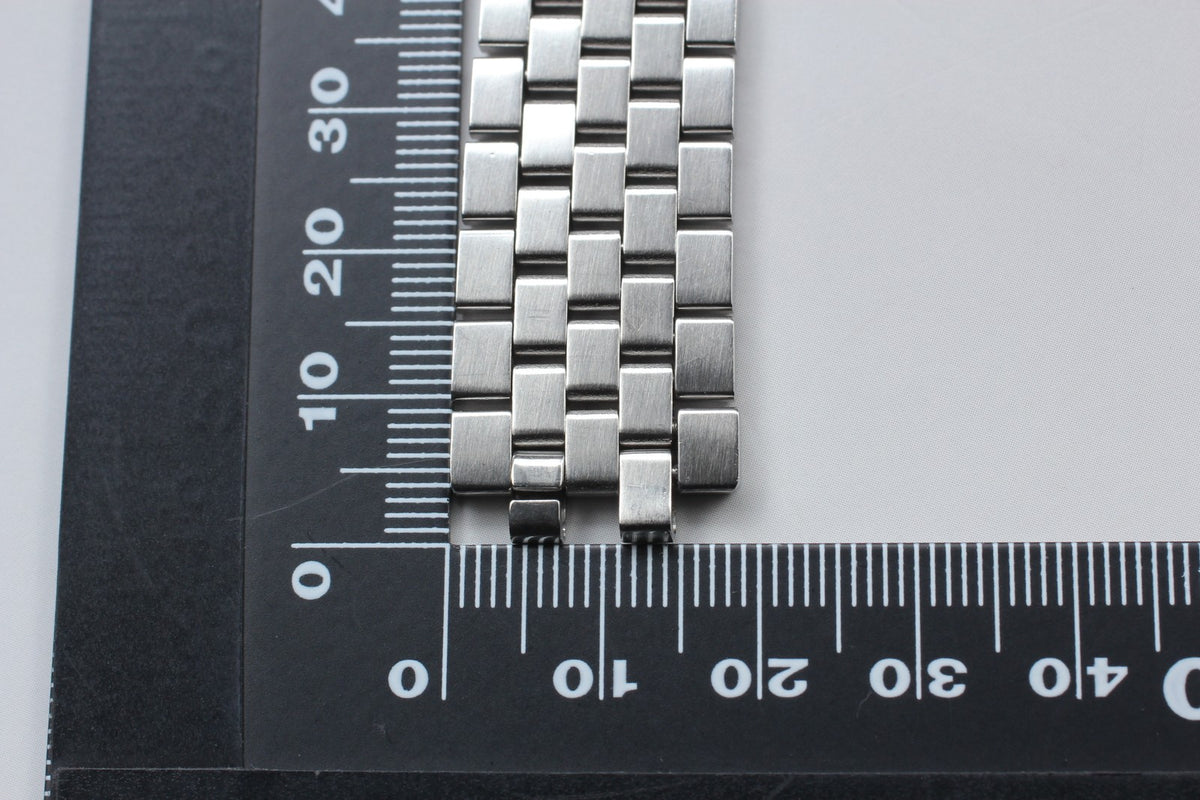 Near MINT OMEGA Brick Bracelet FF518/1040 19mm Stainless Steel Men's Vintage