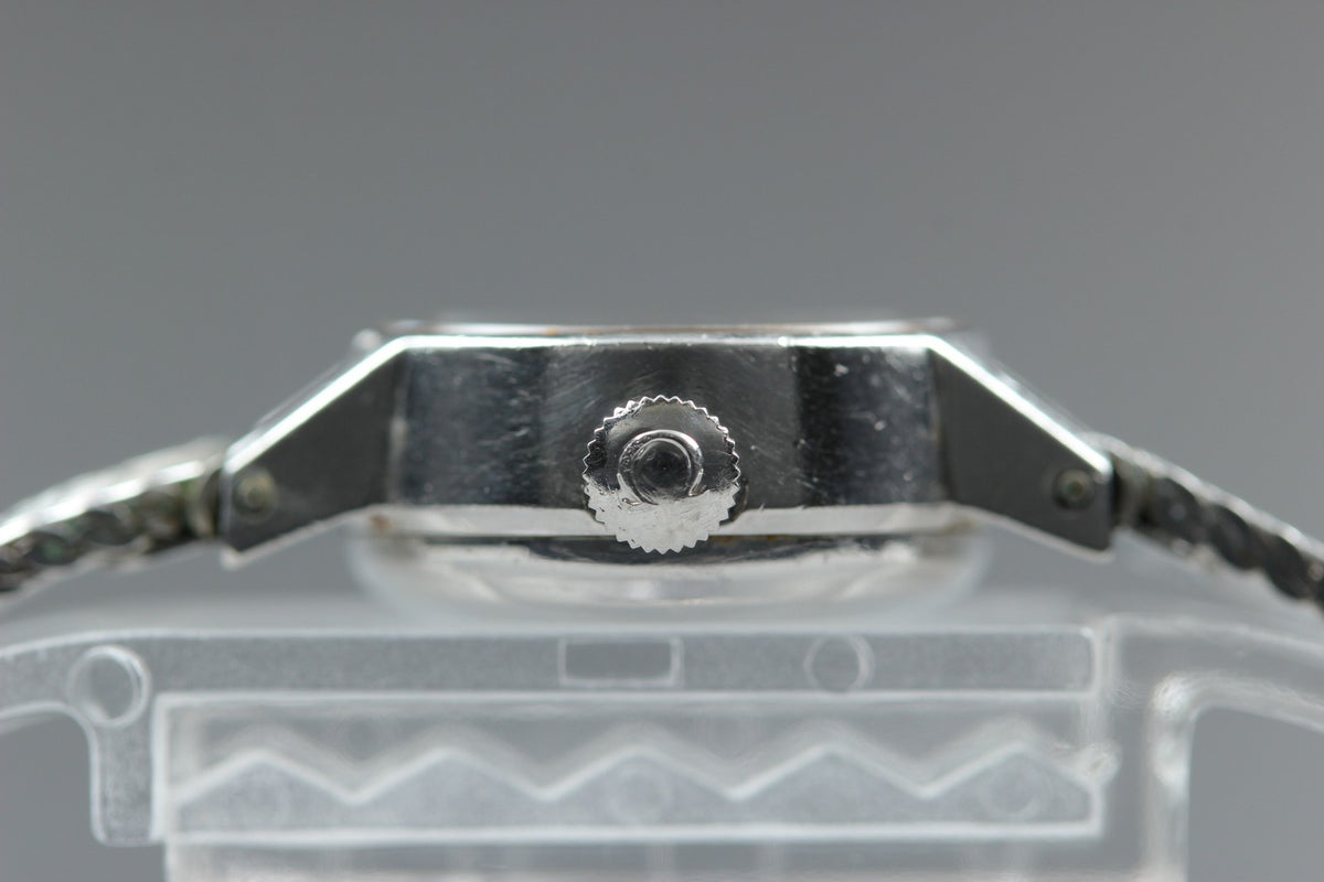 1972 Near MINT OMEGA De Ville 17mm 551.0057 Automatic Silver Dial Women Vintage