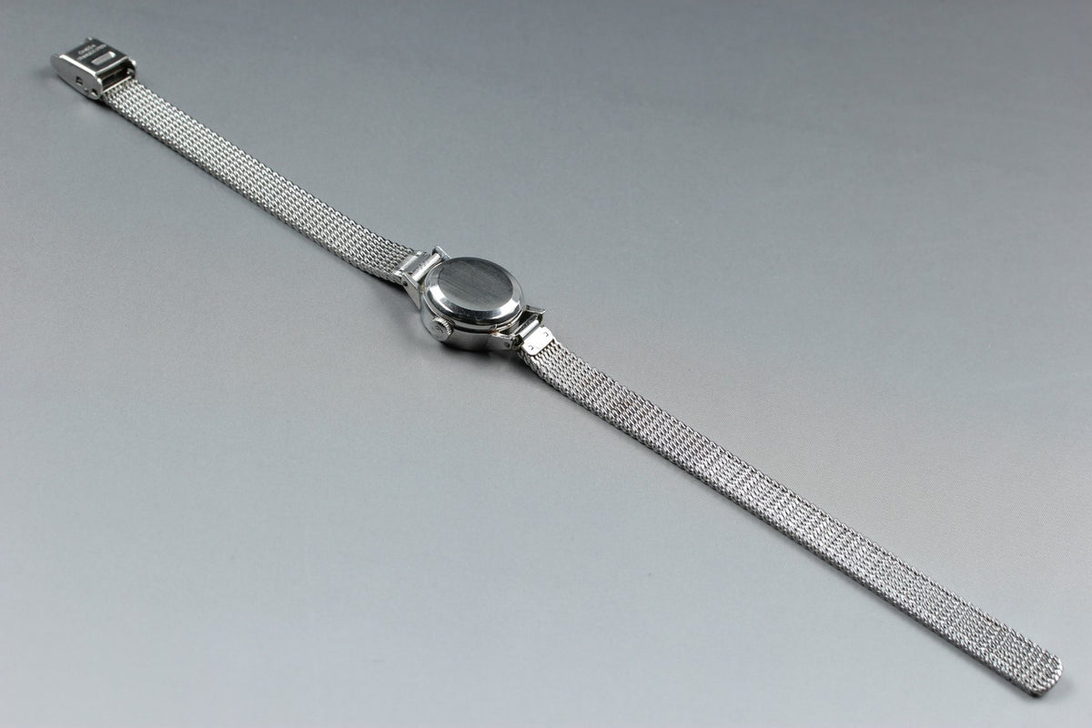 1972 Near MINT OMEGA De Ville 17mm 551.0057 Automatic Silver Dial Women Vintage