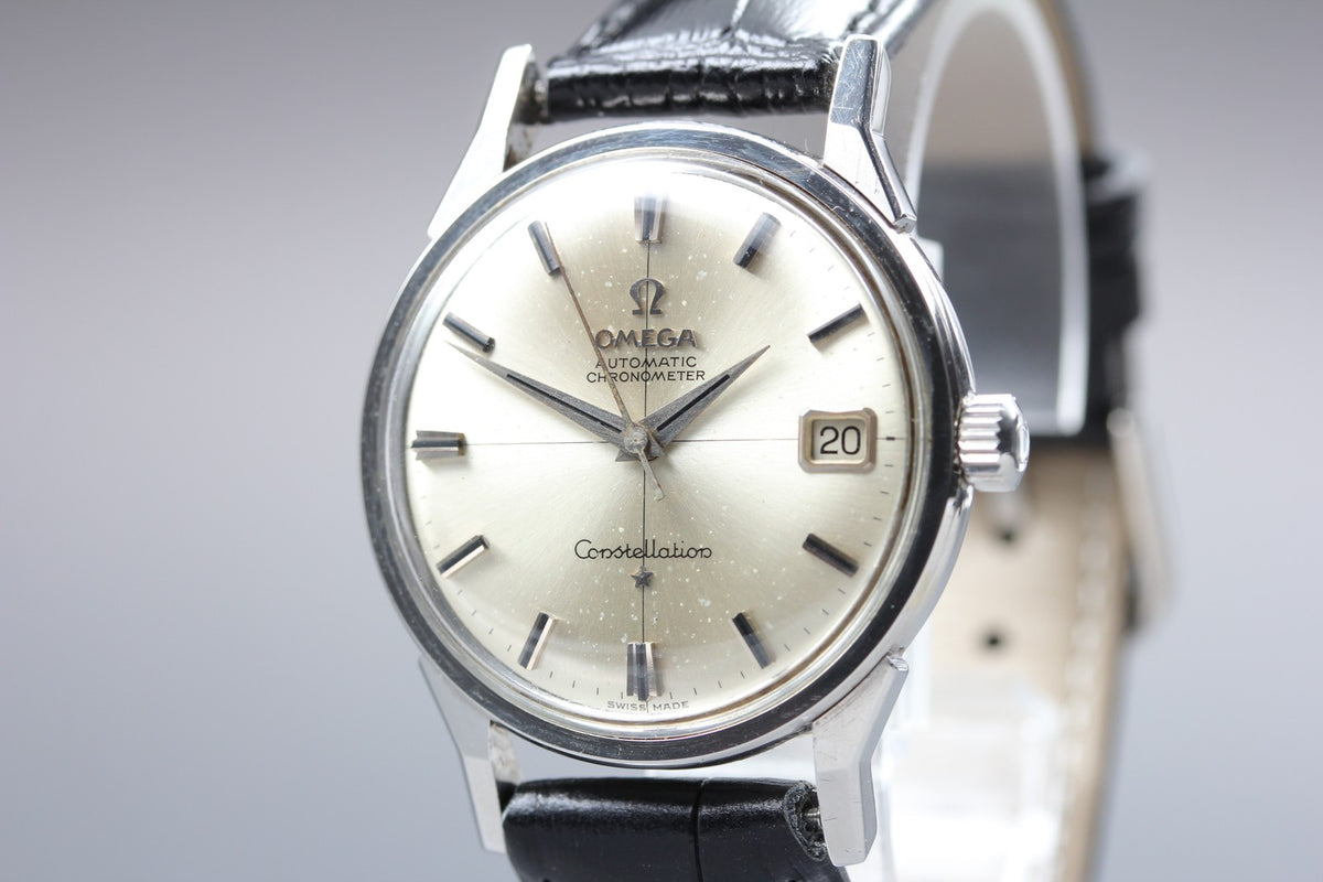 1962 Near MINT OMEGA Constellation 34mm 14902-62 Automatic Silver Men's Vintage