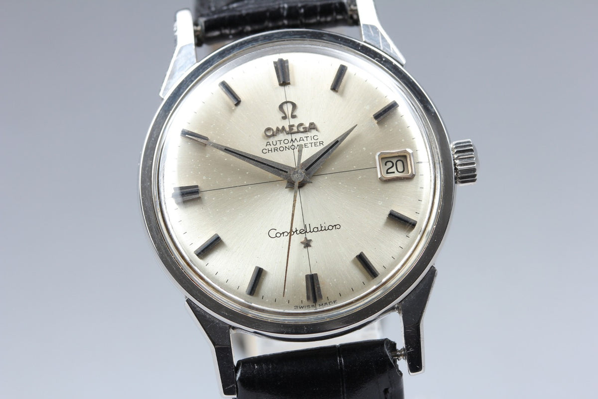 1962 Near MINT OMEGA Constellation 34mm 14902-62 Automatic Silver Men's Vintage