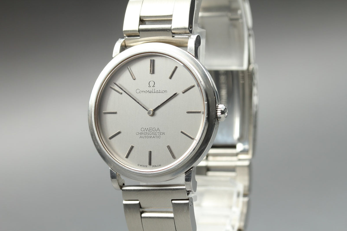 Serviced 1968 Near MINT OMEGA Constellation 34mm 157.0001 Automatic Silver Men's