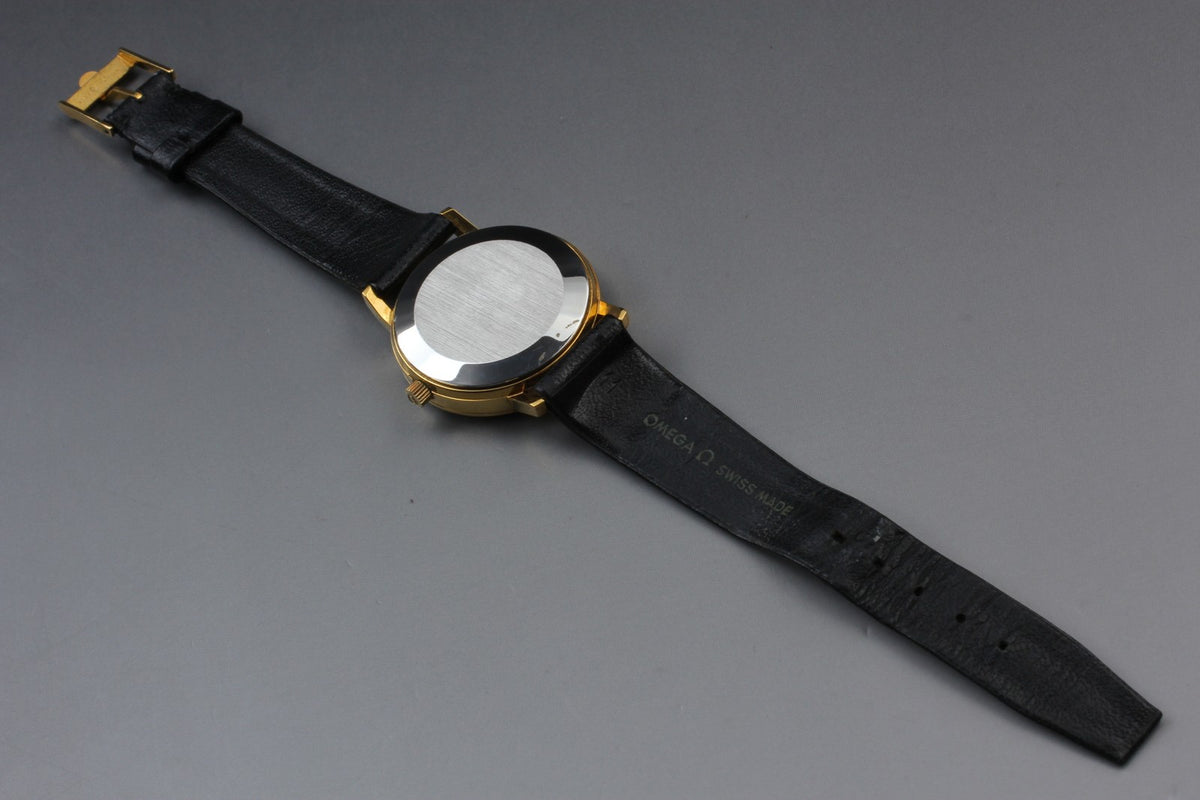 1974 Near MINT OMEGA Seamaster 34mm 166.0202 Automatic Gold Dial Men's Vintage