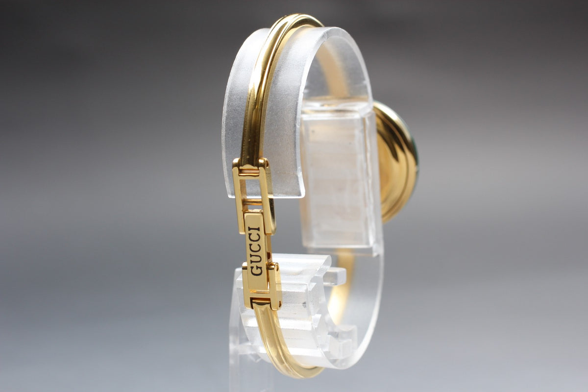 Full Set Near MINT GUCCI Change Bezel 12 Colors 26mm 11/12.2 Quartz Gold Women's