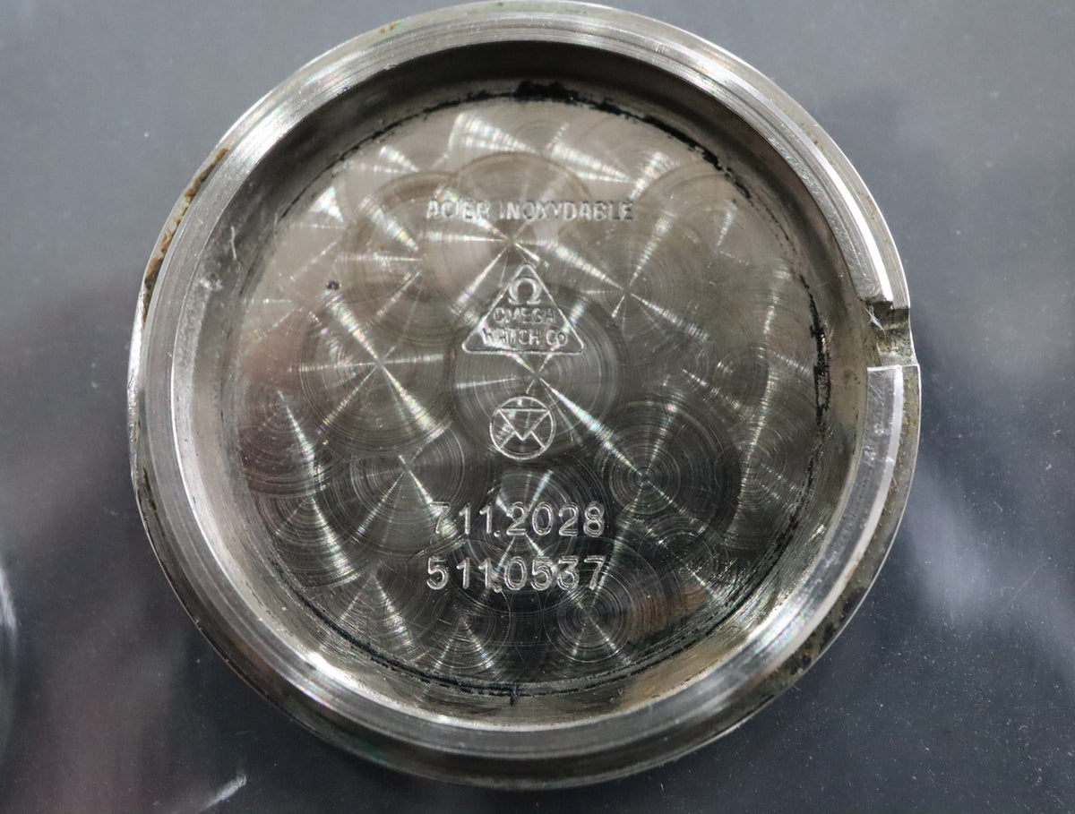 1978 Near MINT OMEGA De Ville 26mm 711.2028 Manual Navy Dial Women's Vintage