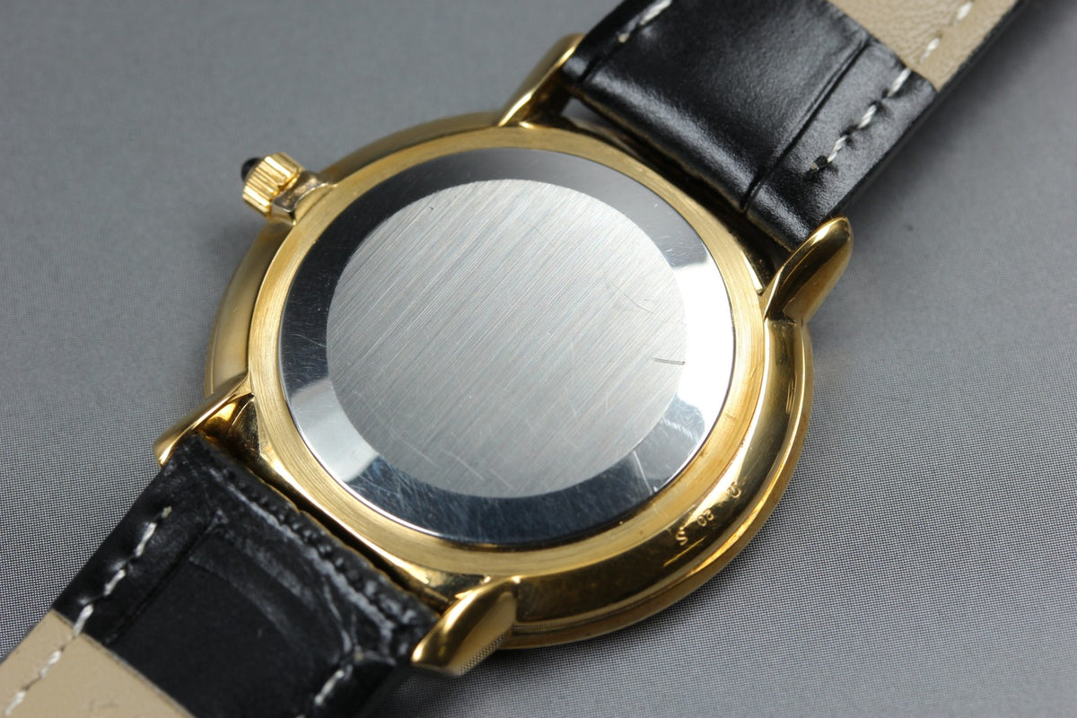 1972 Near MINT OMEGA De Ville 33mm 111.0107 Manual Gold Floral Dial Men Vintage