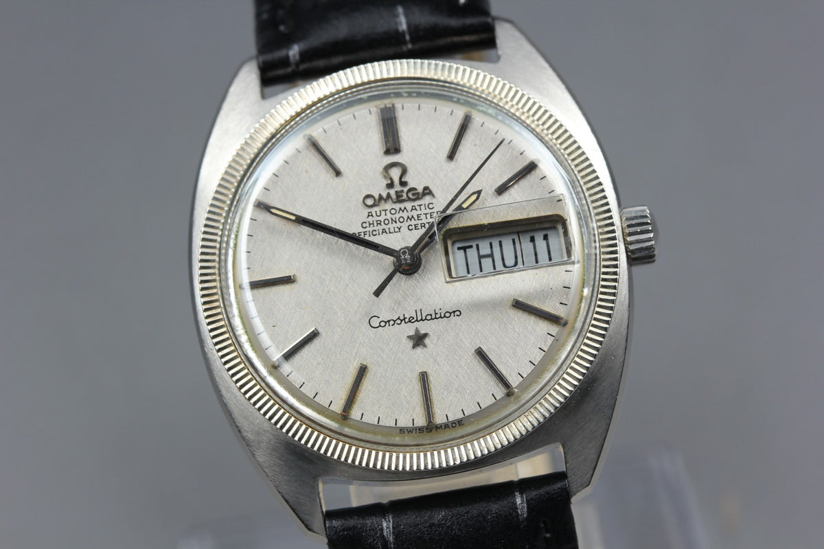 1969 Near MINT OMEGA Constellation 34mm 168.029 Automatic Silver Men's Vintage