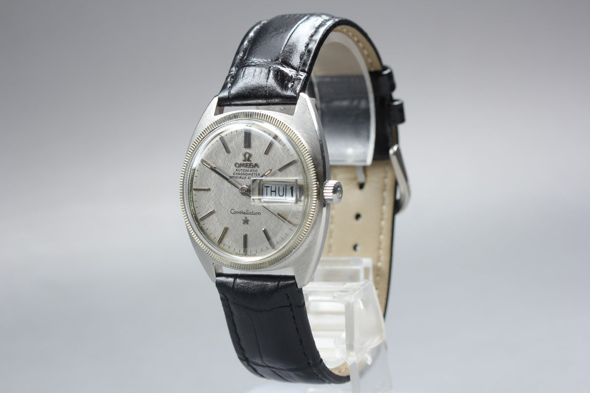 1969 Near MINT OMEGA Constellation 34mm 168.029 Automatic Silver Men's Vintage