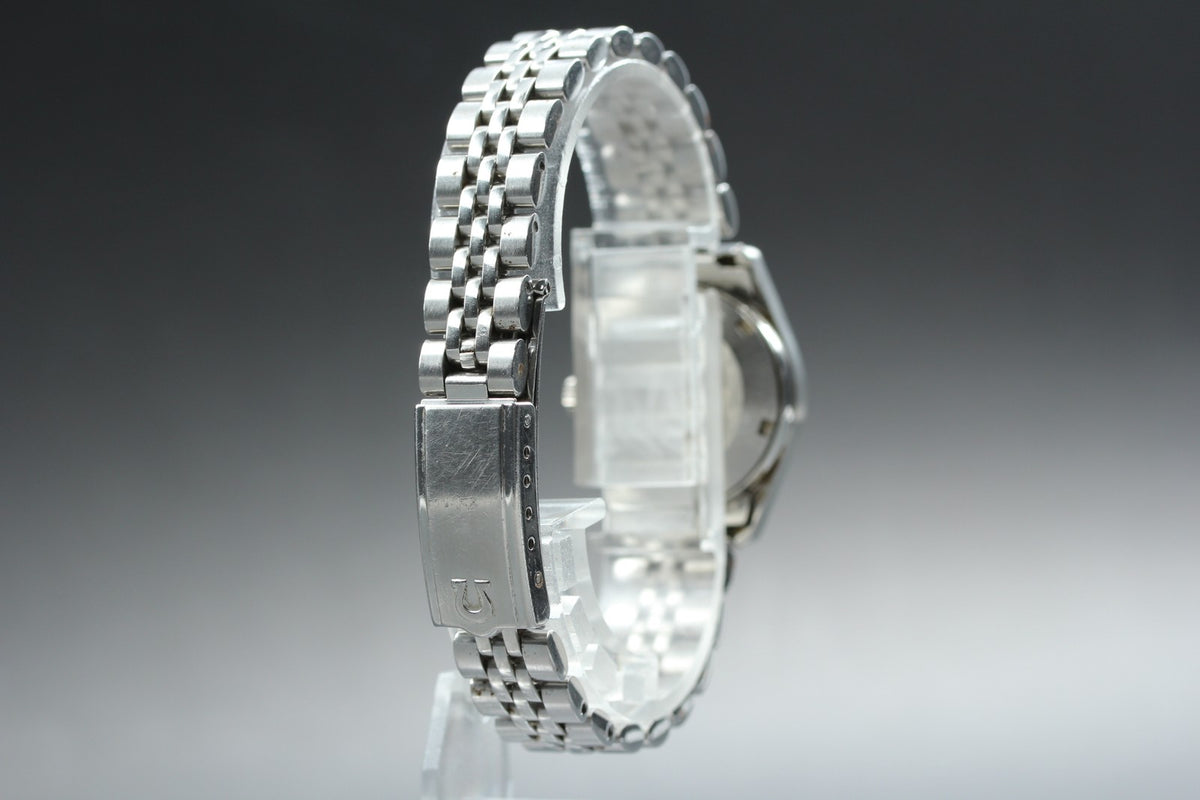 1974 MINT OMEGA Geneve 24mm 566.036 Automatic Silver Dial Women's Watch Vintage