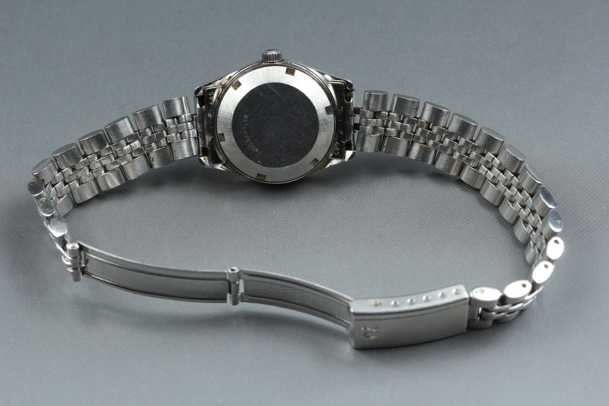 1974 MINT OMEGA Geneve 24mm 566.036 Automatic Silver Dial Women's Watch Vintage