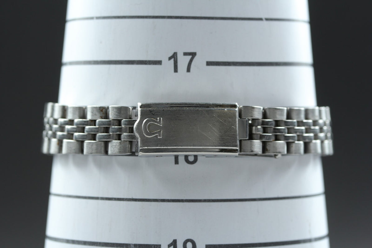 1974 MINT OMEGA Geneve 24mm 566.036 Automatic Silver Dial Women's Watch Vintage