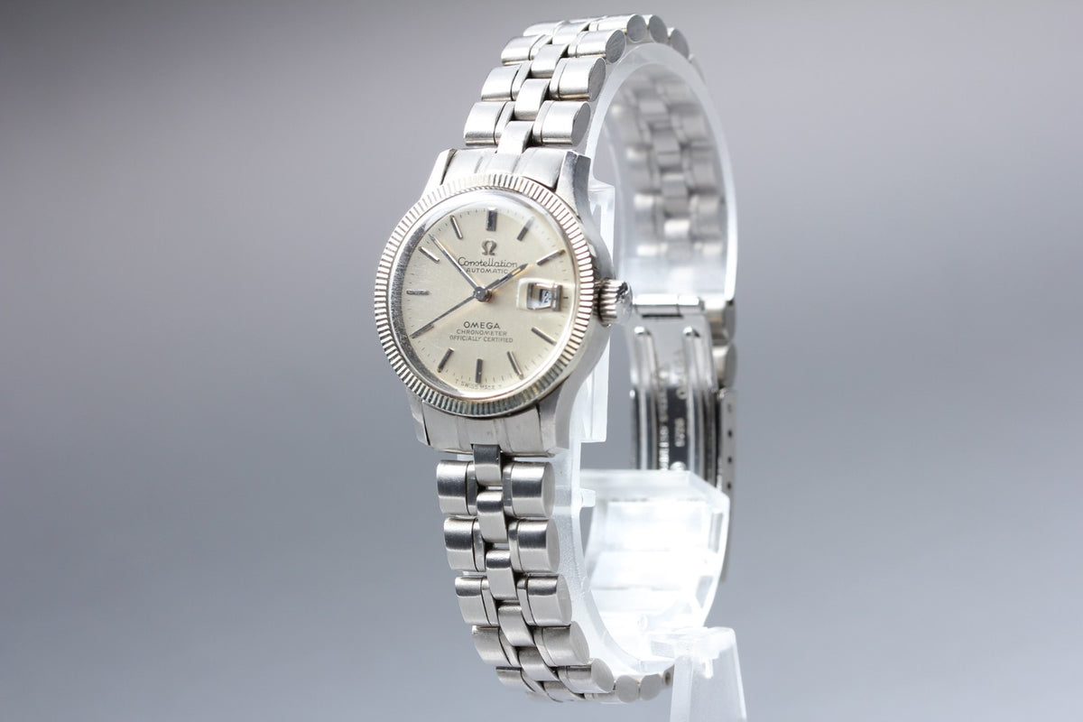 1969 Near MINT OMEGA Constellation 24mm 568.016 Automatic Silver Women's Vintage