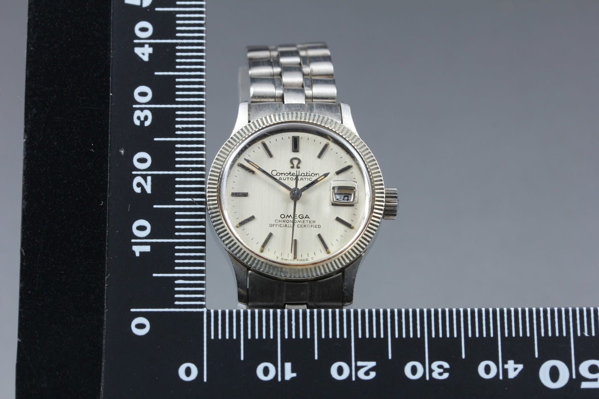 1969 Near MINT OMEGA Constellation 24mm 568.016 Automatic Silver Women's Vintage