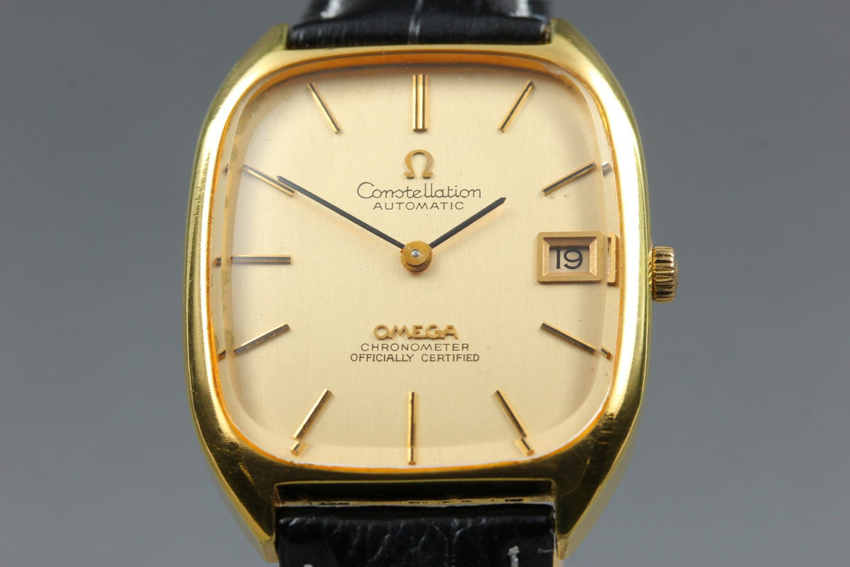 1969 OMEGA Constellation 31mm 154.758 Automatic Gold Dial Men's Vintage Exc+5