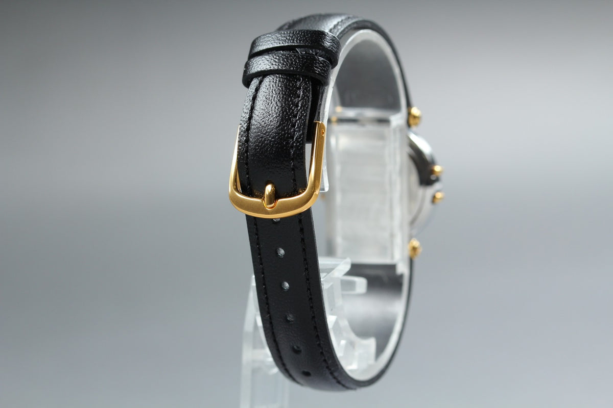 1989 Near MINT OMEGA Constellation 23mm 595.1080 Quartz Gold Dial Women Vintage