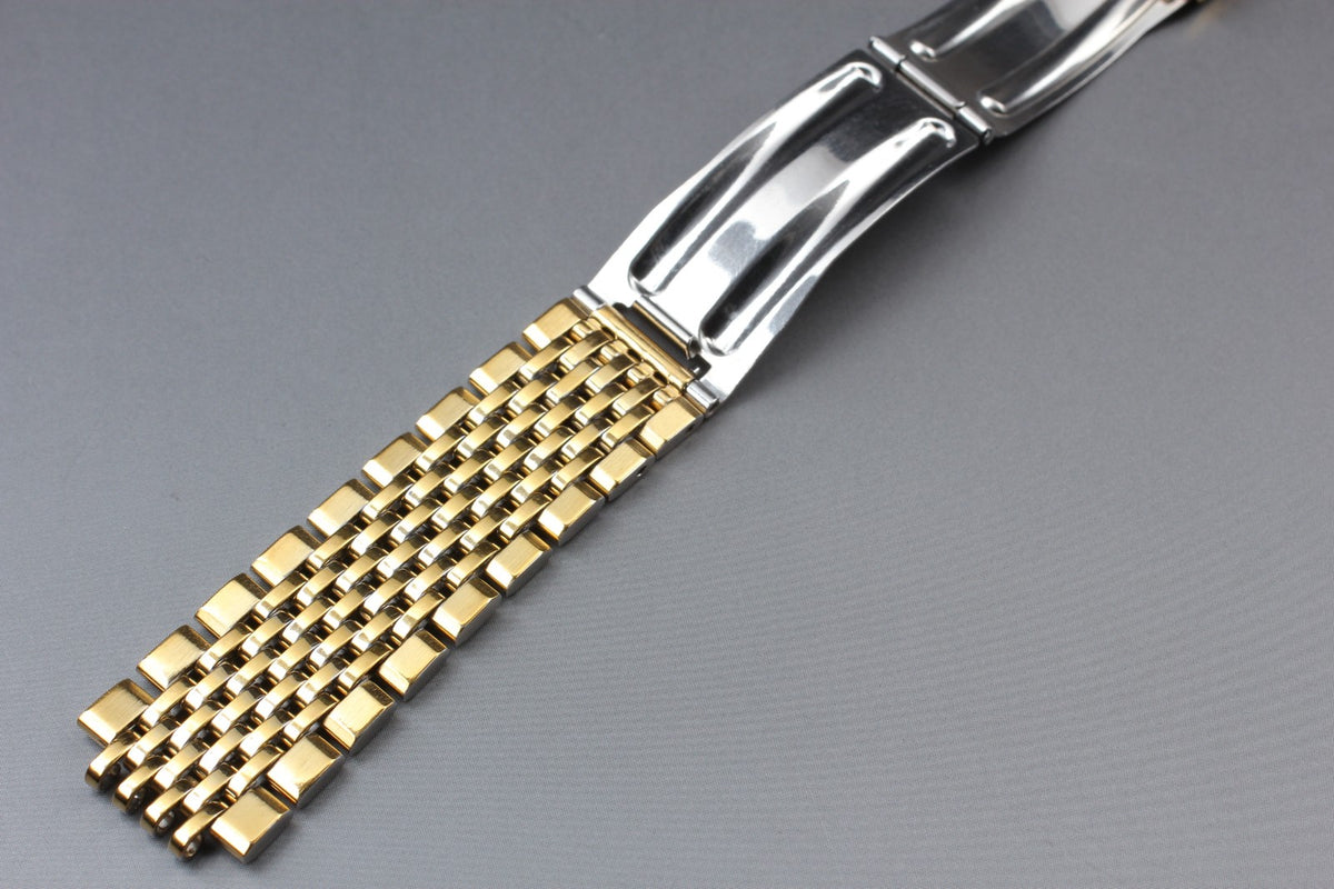 OMEGA Seamaster Bracelet 18mm FF800/1444 Gold Plated Men's Vintage Exc+5