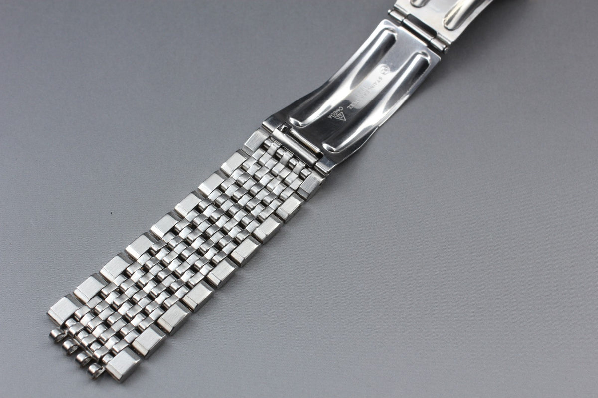 OMEGA Seamaster Bracelet 18mm FF800/1444 Gold Plated Men's Vintage Exc+5