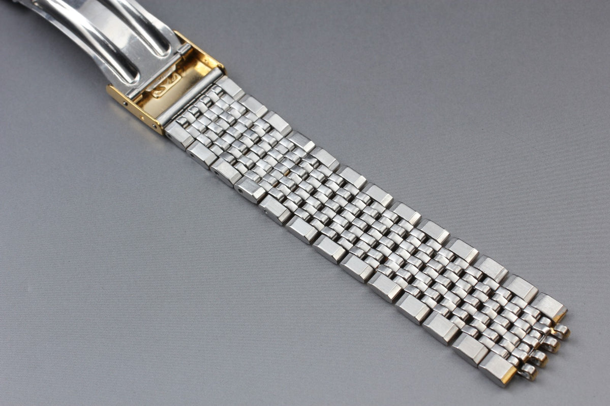 OMEGA Seamaster Bracelet 18mm FF800/1444 Gold Plated Men's Vintage Exc+5