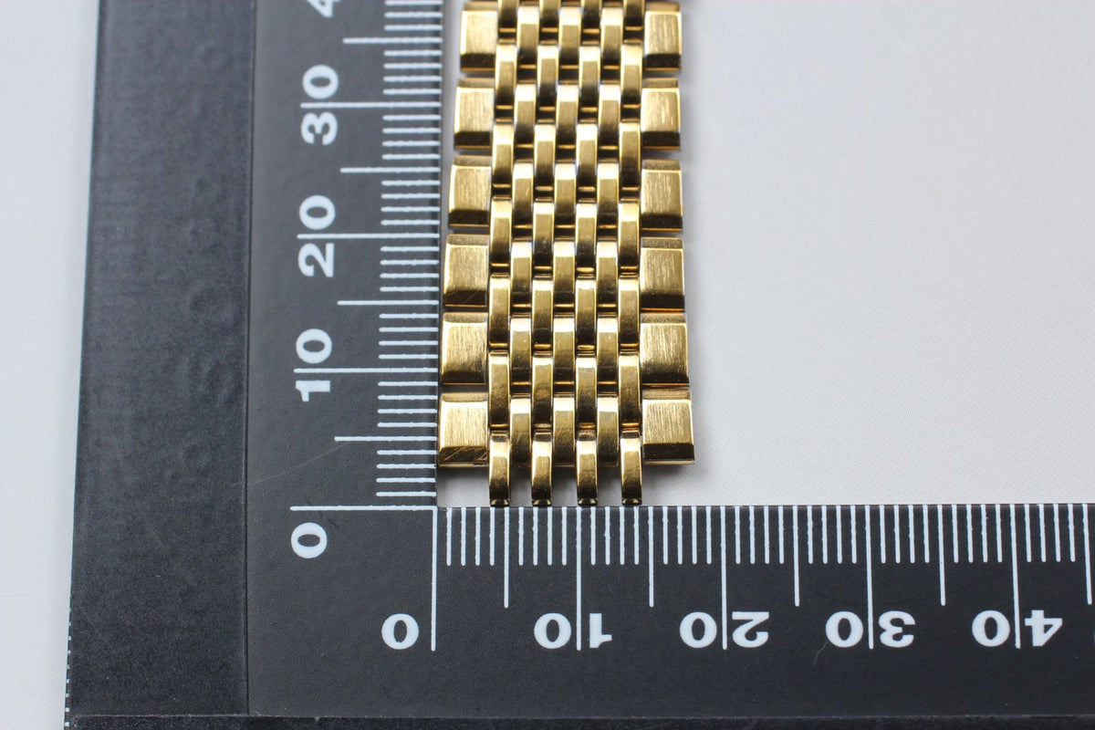 OMEGA Seamaster Bracelet 18mm FF800/1444 Gold Plated Men's Vintage Exc+5