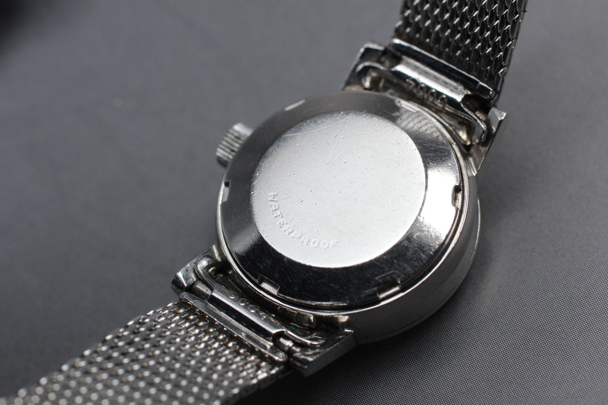 1969 Near MINT OMEGA De Ville 20mm 555.003 Automatic Silver Dial Women's Vintage
