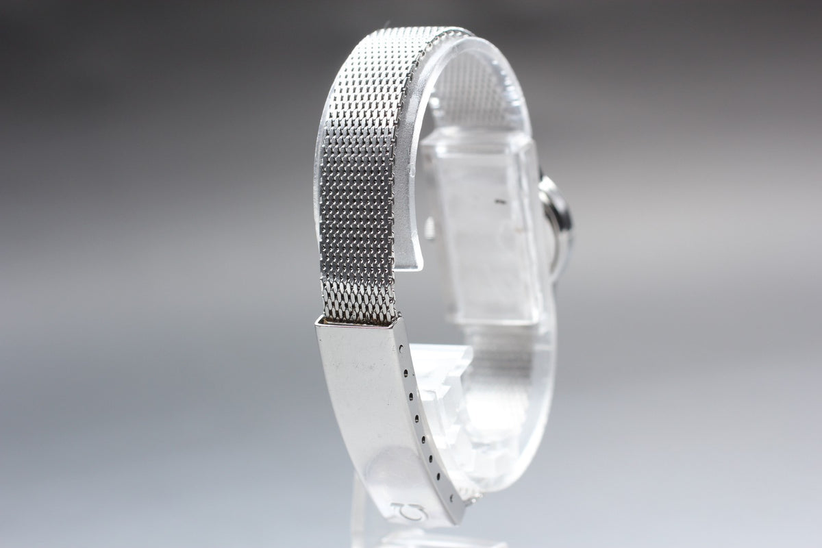 1969 Near MINT OMEGA De Ville 20mm 555.003 Automatic Silver Dial Women's Vintage