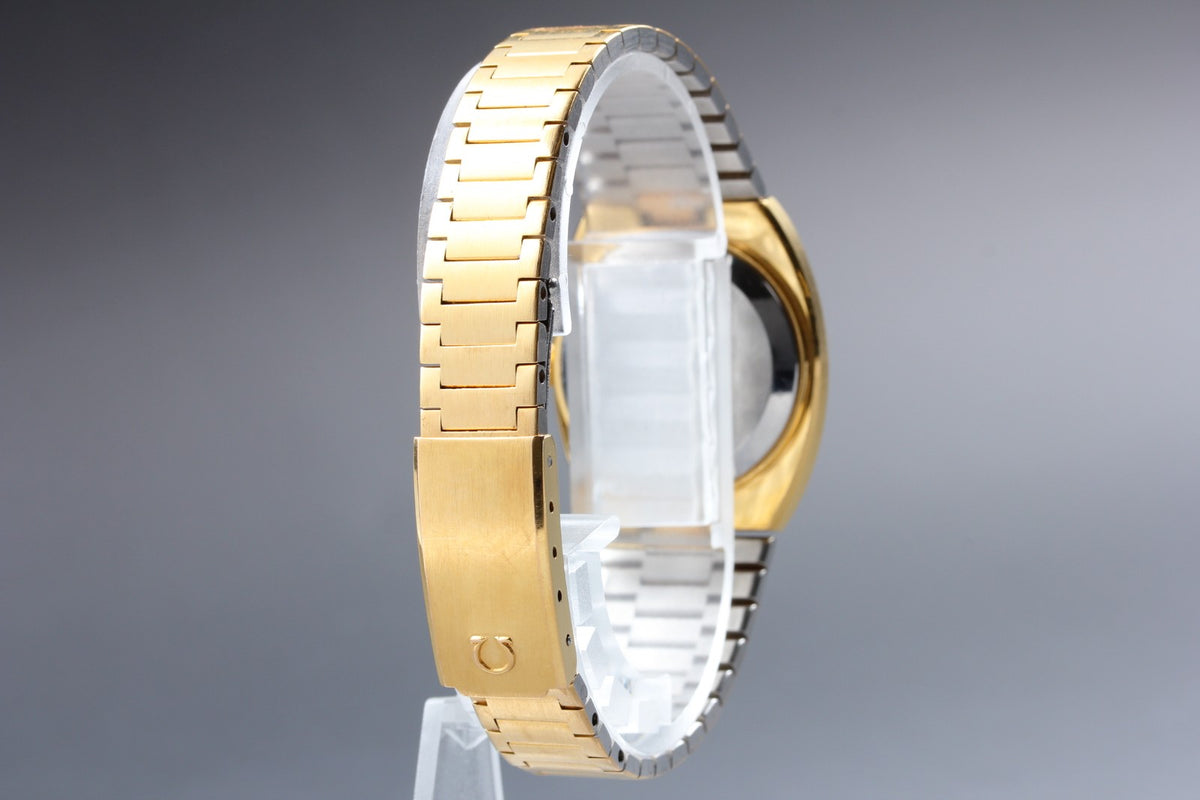 1978 Near MINT OMEGA Seamaster 27mm 596.0012 Quartz Gold Dial Women's Vintage